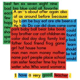 Sentence Building Magnets, Set of 270