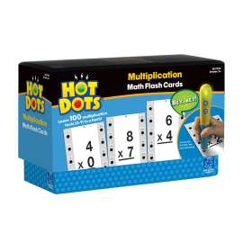 Hot Dots Multiplication Flash Card Set (Facts 0-9)