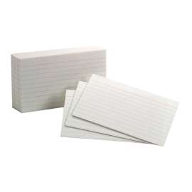 Oxford Index Cards, 3" x 5", Ruled, 100/pkg