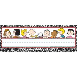 Peanuts Classic Characters Self-Adhesive Name Plates