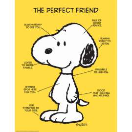 Peanuts The Perfect Friend 17" x 22" Poster
