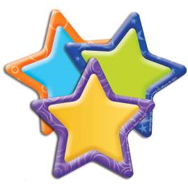 Color My World Stars Assorted Paper Cut Outs