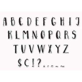Simply Sassy - White Terrazzo Deco Letters