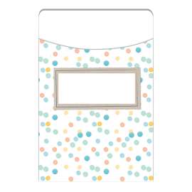 Confetti Splash Library Pockets, Dots