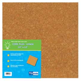 Cork Tiles, 12" x 12", Set of 4