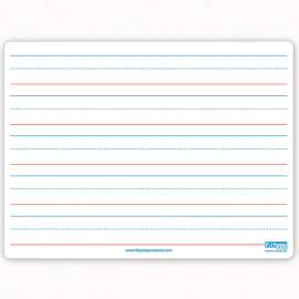 Magnetic Dry Erase Board, Two-Sided Ruled/Blank, 9" x 12", Pack of 3