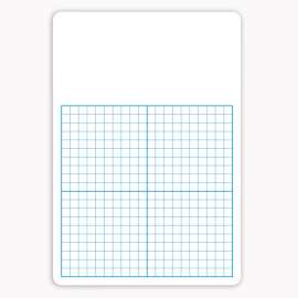 Dry Erase Board, 1/2" Graph, 11" x 16", Pack of 4