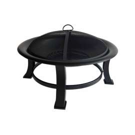 FS 30" BLK WD Fire Pit