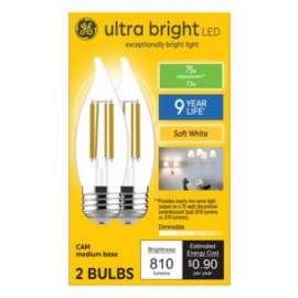 GE 2PK 7W CAMUltra LED