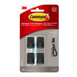 4PK SM Matte BLK Hook