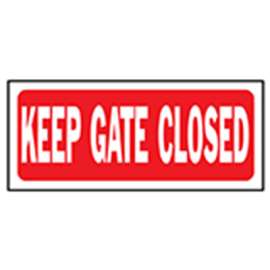 10x14 Gate Close Sign