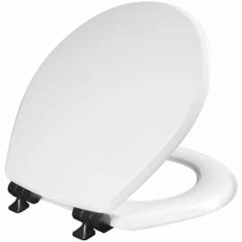 WHT RND WD Toilet Seat