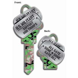 KW1 Dog Tags Key Blank