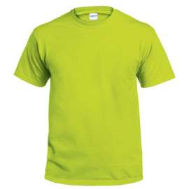 Medium Safety Green Short Sleeve Non-Pocket Tee Shirt