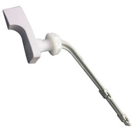 Amer WHT Flush Lever