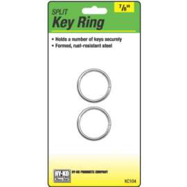 2PK 7/8" Split Key Ring