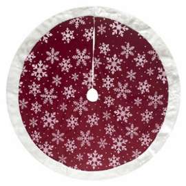 48" Red/SLV Tree Skirt