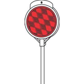 48" RED Driveway Marker