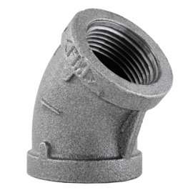 3/4 BLK 45 DEG Elbow