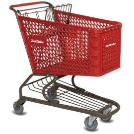 MED Red/GRY Shop Cart