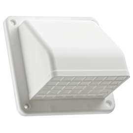 4" WHT Plas Hood