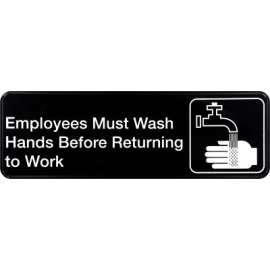 3X9 EMP Wash Hand Sign