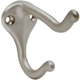 3" Sat NI Coat/Hat Hook