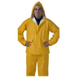 MED YEL PVC Rainsuit
