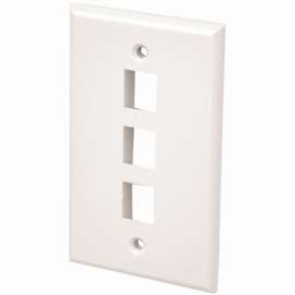 WHT 3Port Wall Plate