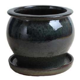 4" Drip GRN Studio Pot