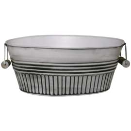 14" WHT Basin Planter