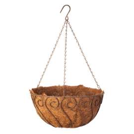 GT 14" Rust Hang Basket
