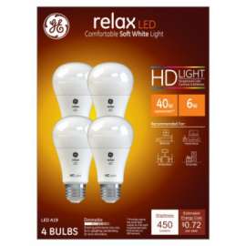 GE 4PK 6W SW Rel Bulb