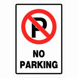 18x12 No Park Sign