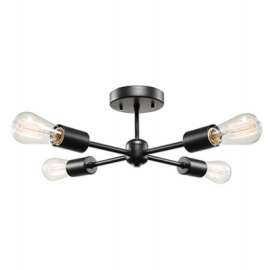 4LGT Black Flush Mount