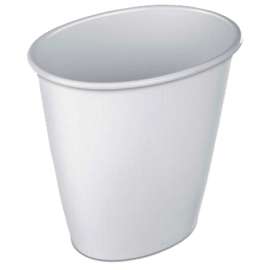 1.5GAL WHT Wastebasket