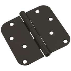 BLK 4" 5/8" Radi Hinge
