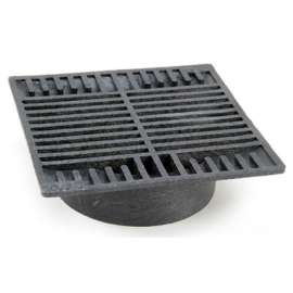 9" BLK SQ Grate