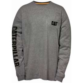 CAT LG GRY L/S Tee