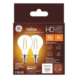 GE 2PK 4W SW A15 Bulb