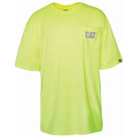 CAT 2XL Hi YEL S/S Tee