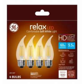 GE 4PK 5.5W SW LED Bulb