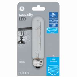 GE 3W T10 CLR LED Bulb