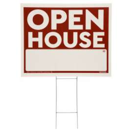 20x24RED/WHT House Sign