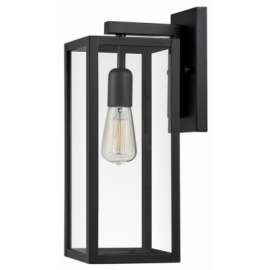 1LGT BLK Wall Lantern