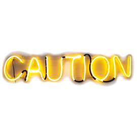 LED Flash Caution Sign