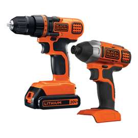BLACK+DECKER - 20V MAX Cordless Drill and Impact Driver, Power Tool Combo Kit with Battery and Charger