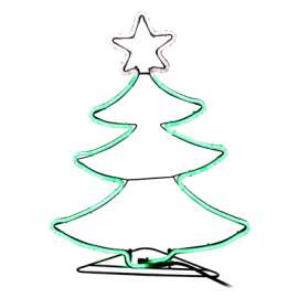 HW24"GRN Neon Flex Tree