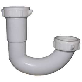 1-1/4" WHT PVC J Bend