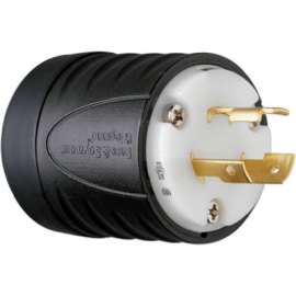 20A BLK/WHT Lock Plug